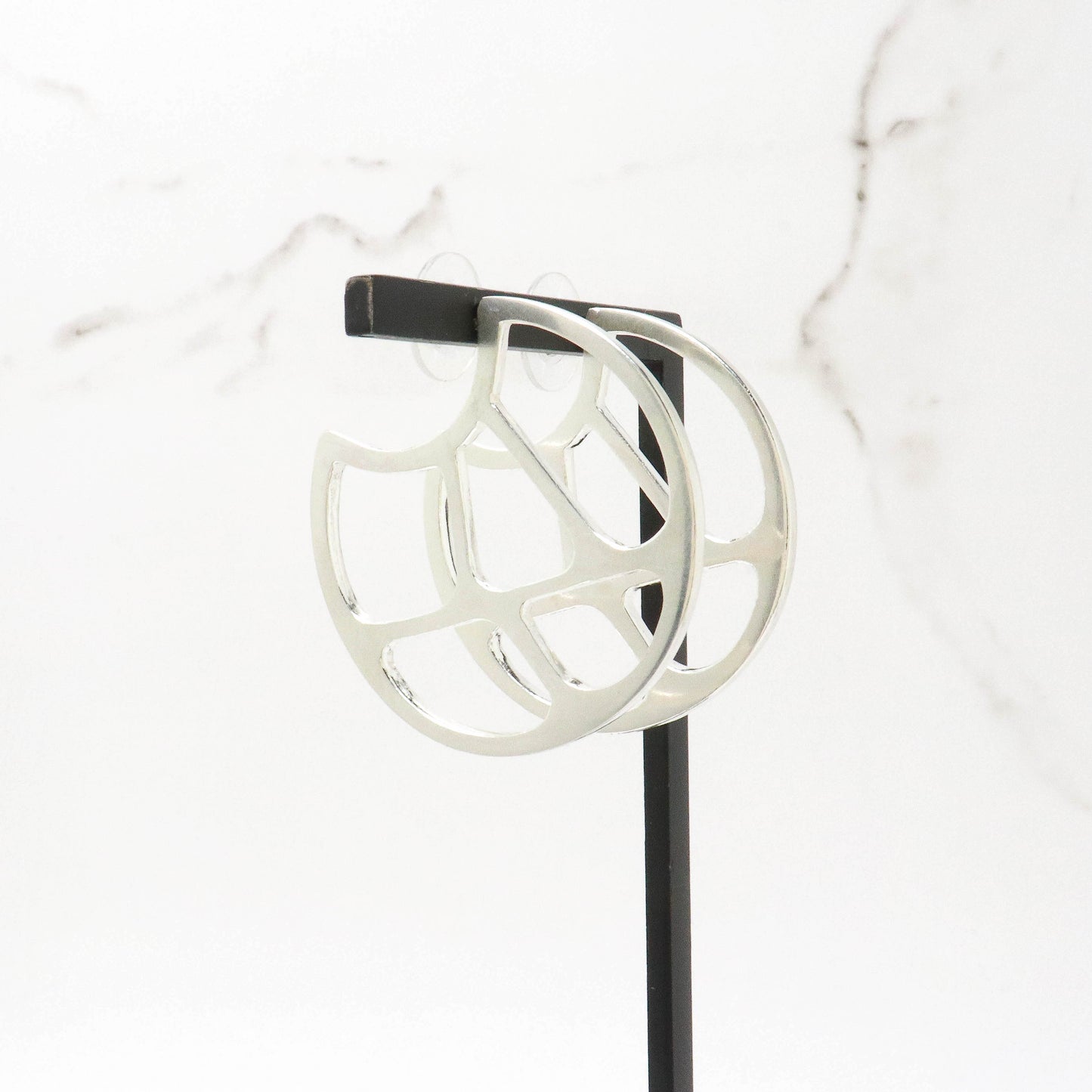 Cut Out Hoop Earrings