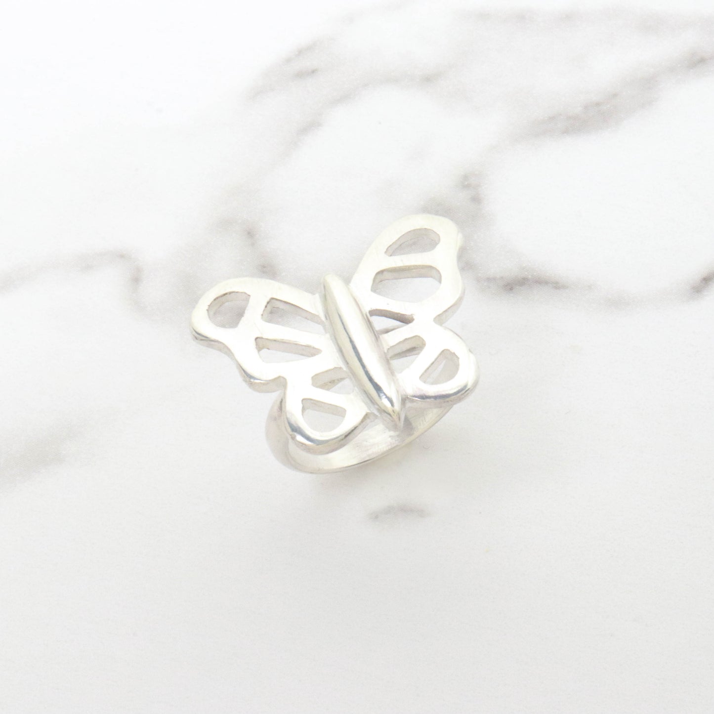 Valeria Antoinette Jewelry, Handmade done High end, Quality Handmade, Cut out Ring, Cage Ring, Butterfly Ring, Abstract Cage Ring