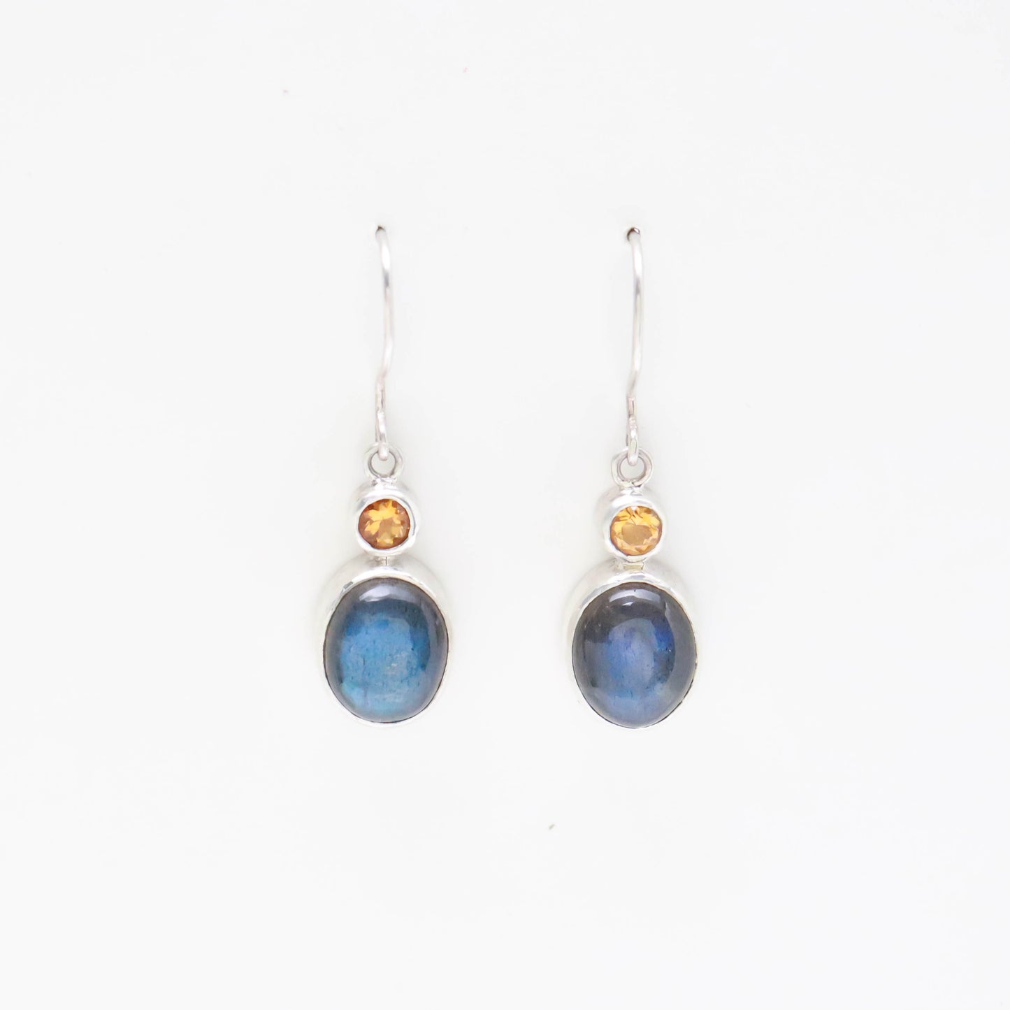 Labradorite & Citrine Earrings