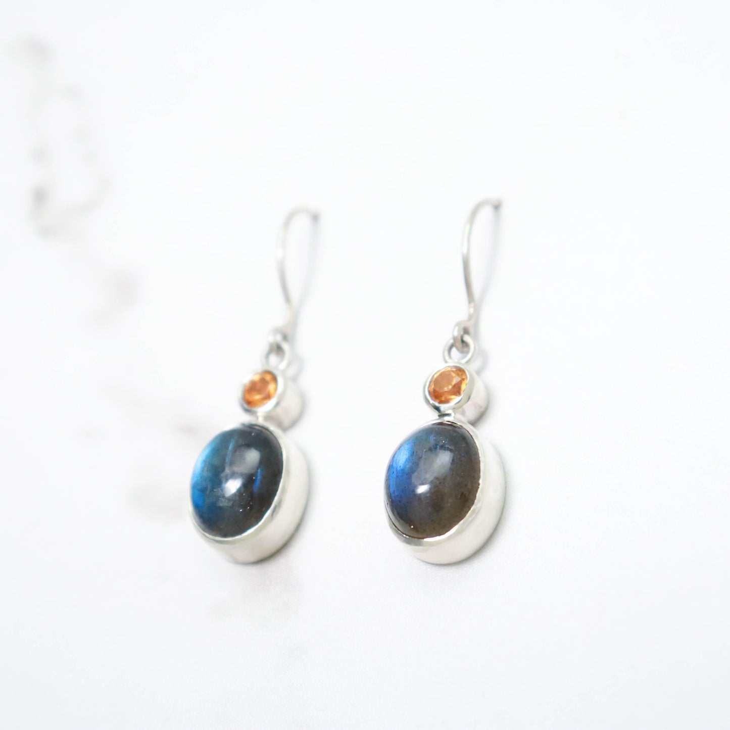 Labradorite & Citrine Earrings
