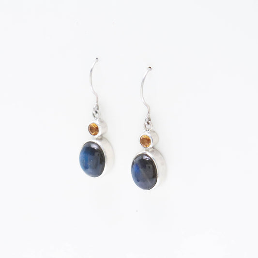 Labradorite & Citrine Earrings