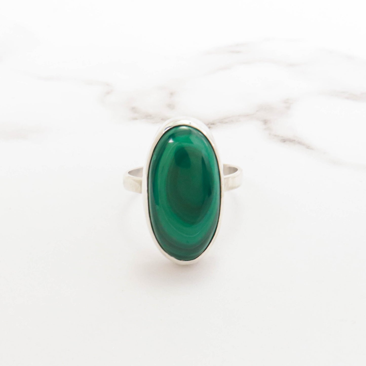 Malachite & Sterling Silver Ring