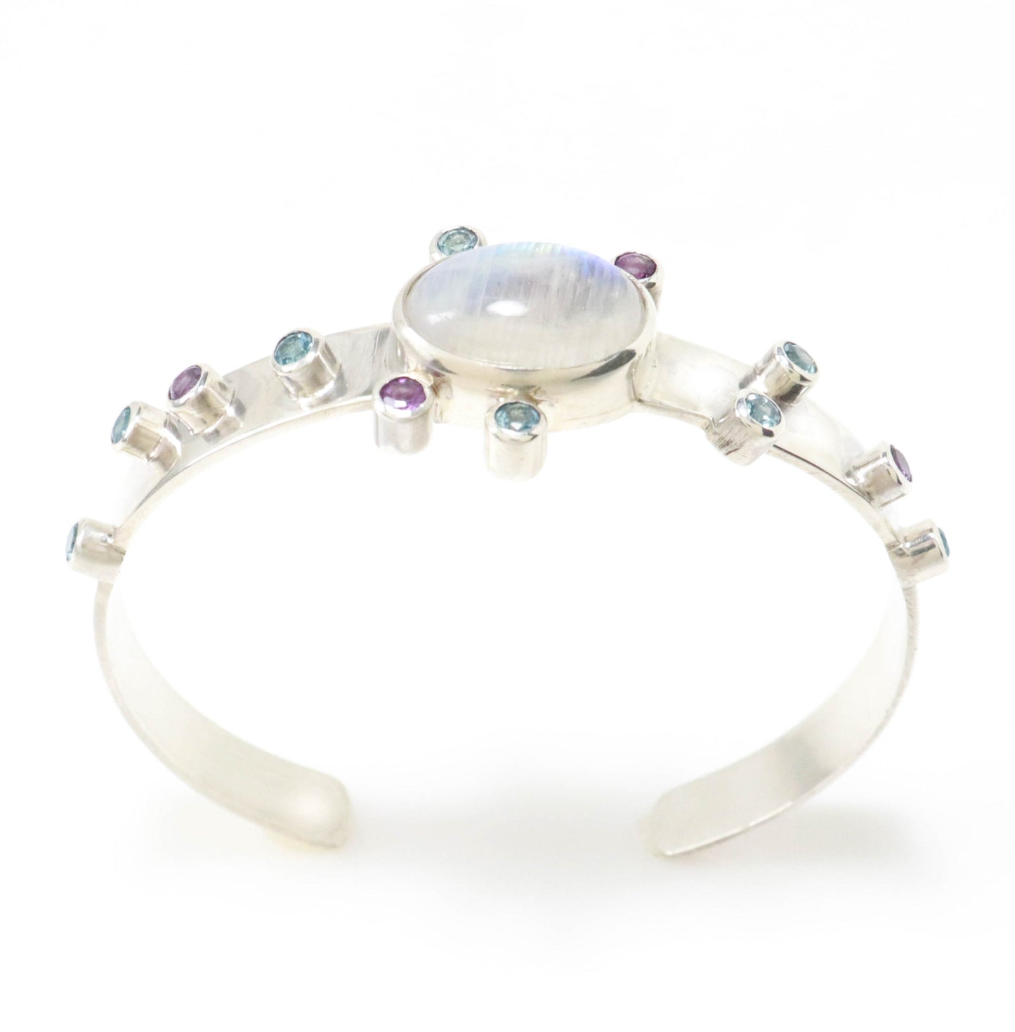 Rainbow Moonstone & Multi Gemstone Bracelet