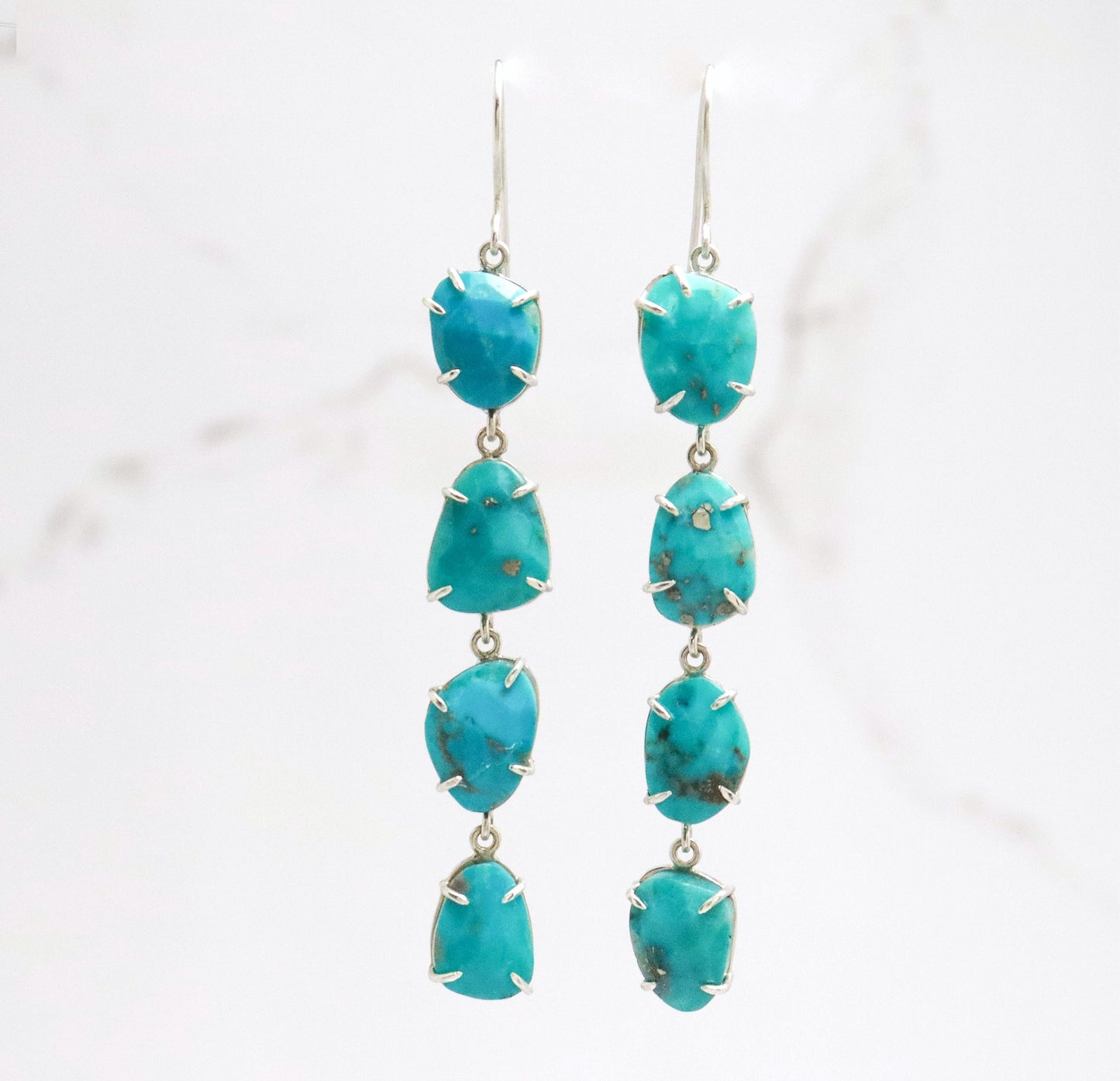 Turquoise dangle Drop earrings
