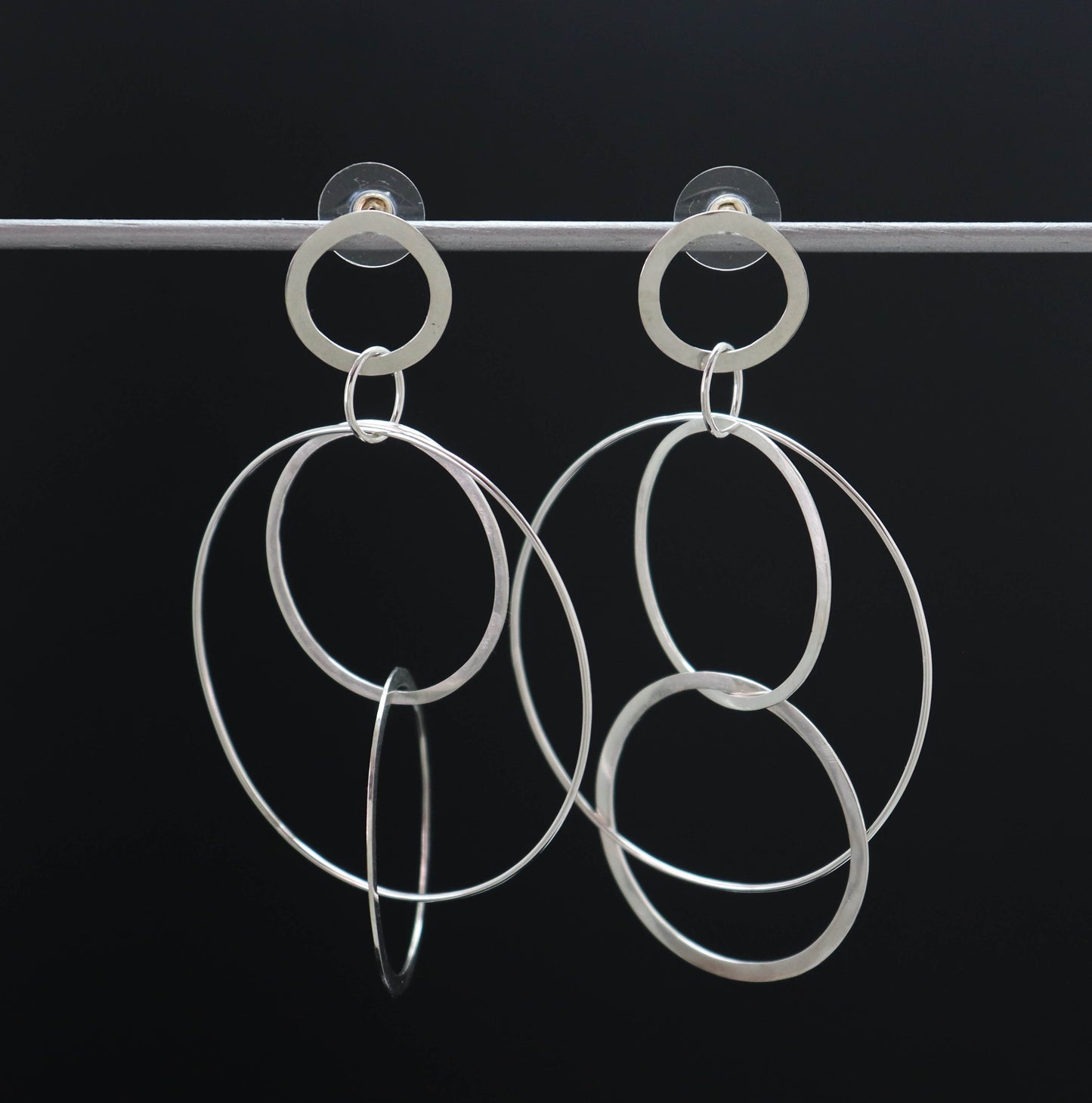 Valeria Antoinette Jewelry, Ring Dangle Earrings, Dancing Dangles.