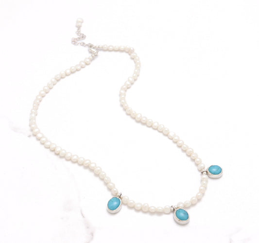 Pearl & Turquoise Necklace