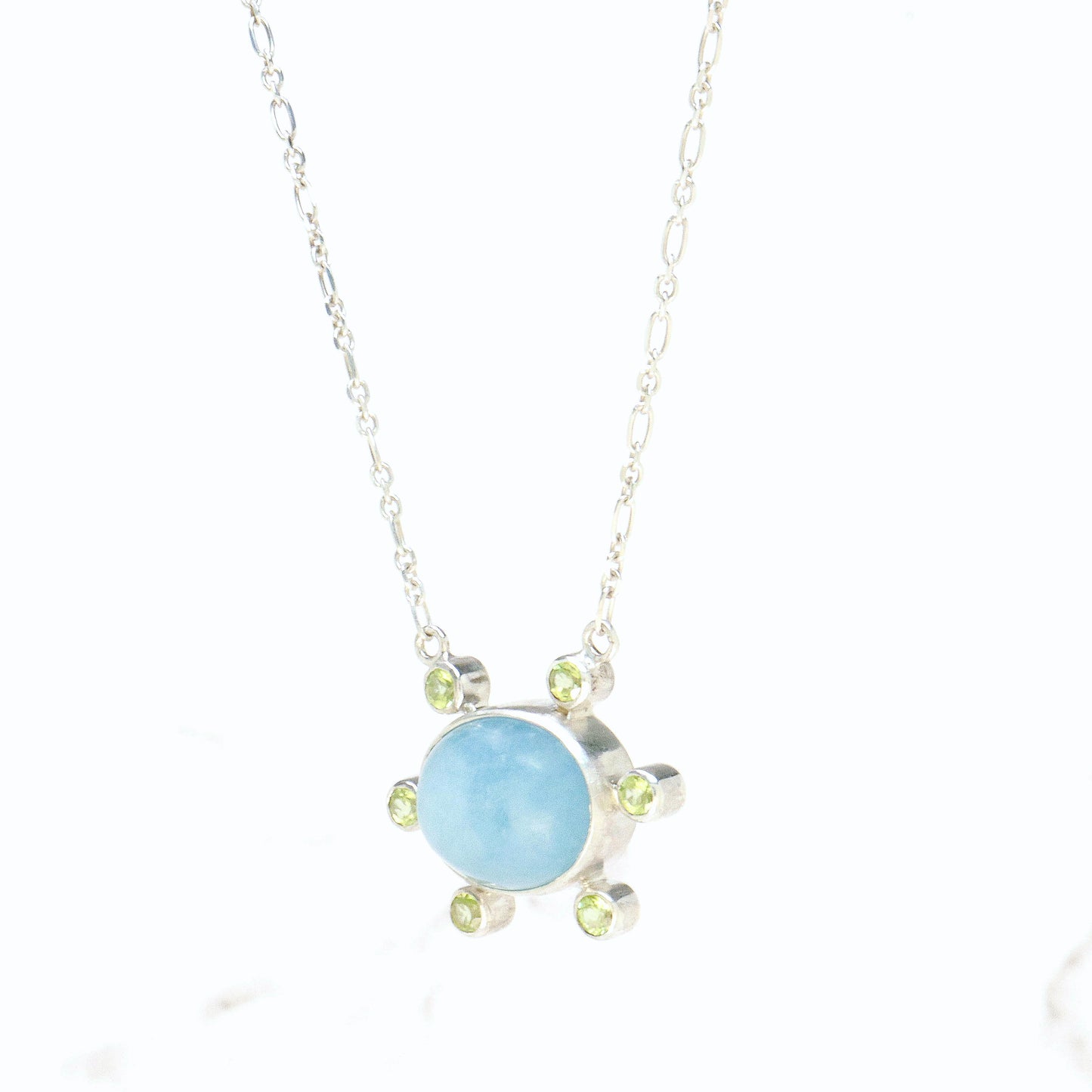 Aquamarine & Peridot Necklace