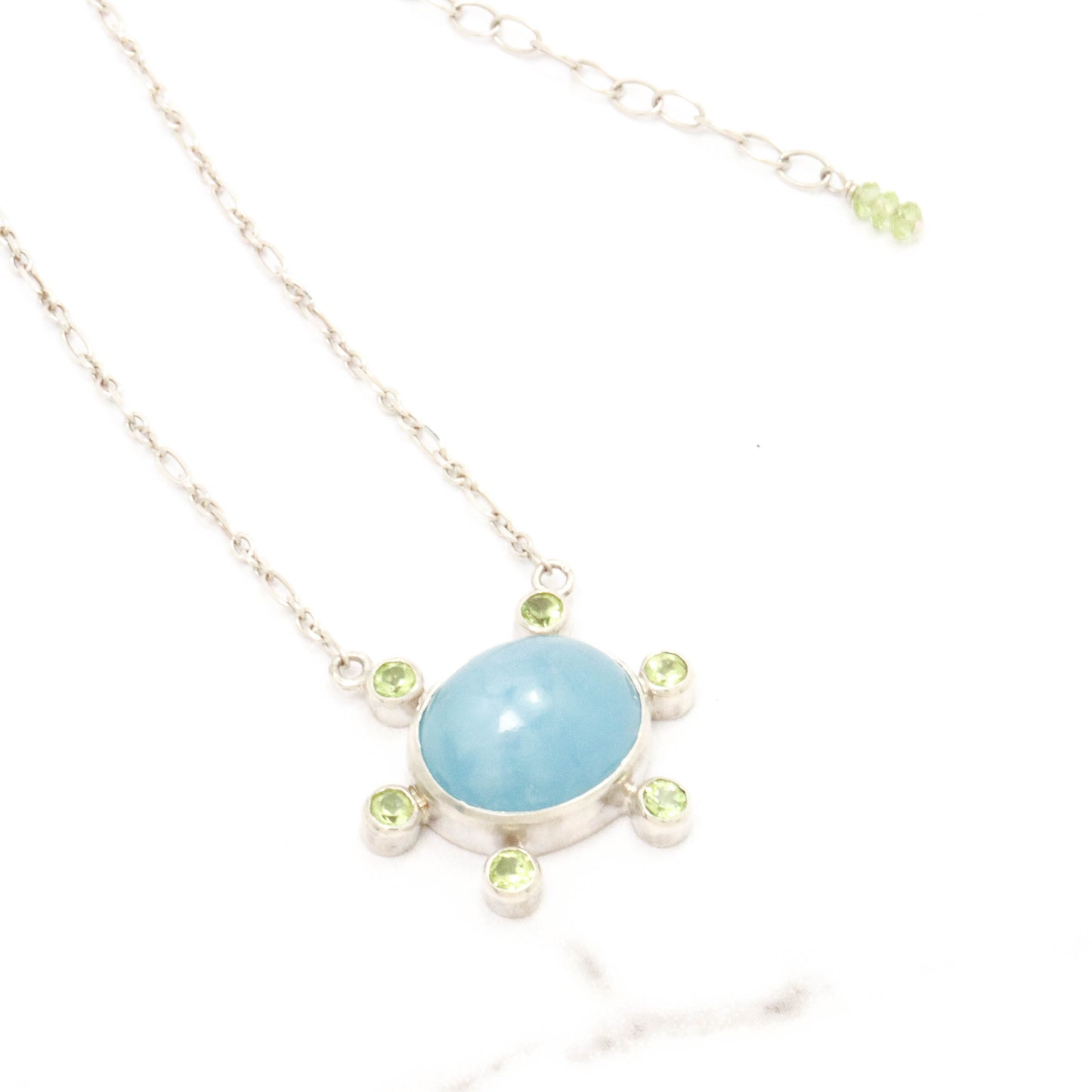 Aquamarine & Peridot Necklace