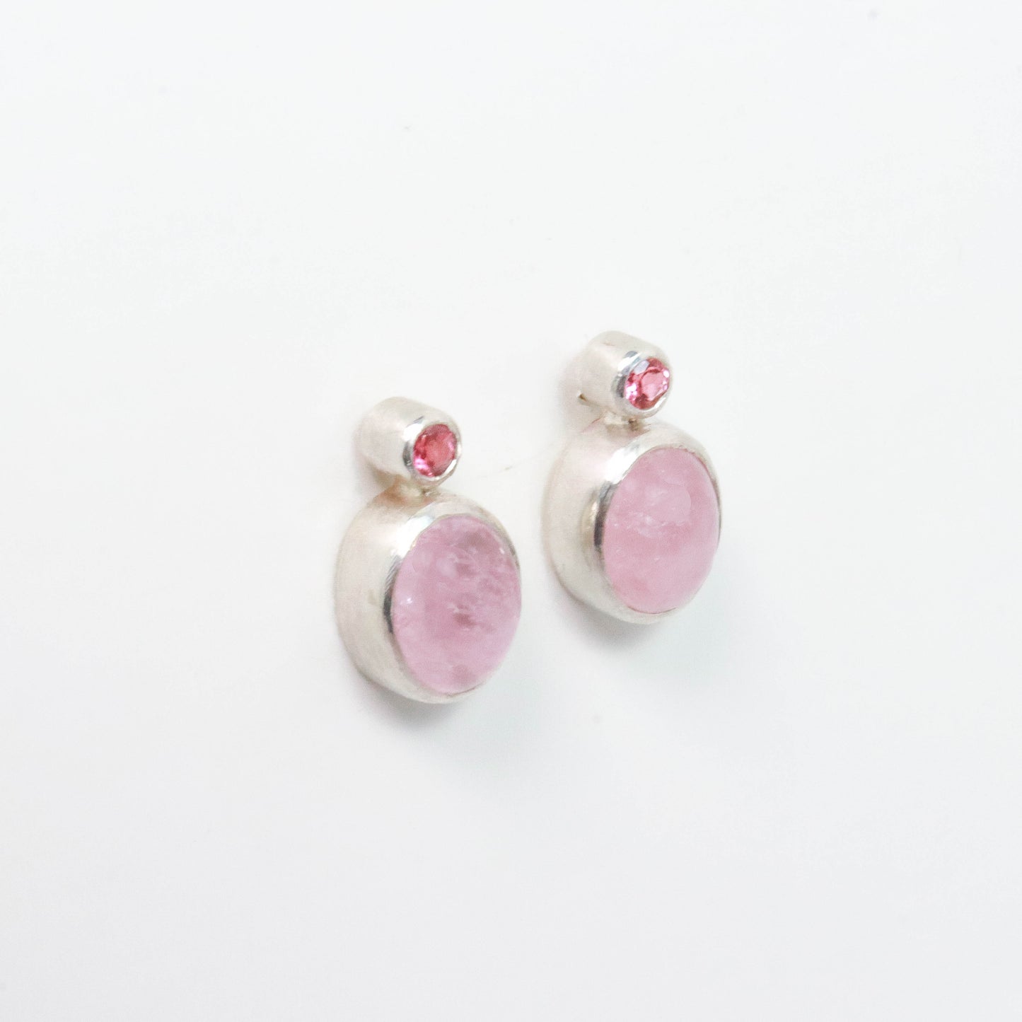 Morganite & Pink Tourmaline Earrings