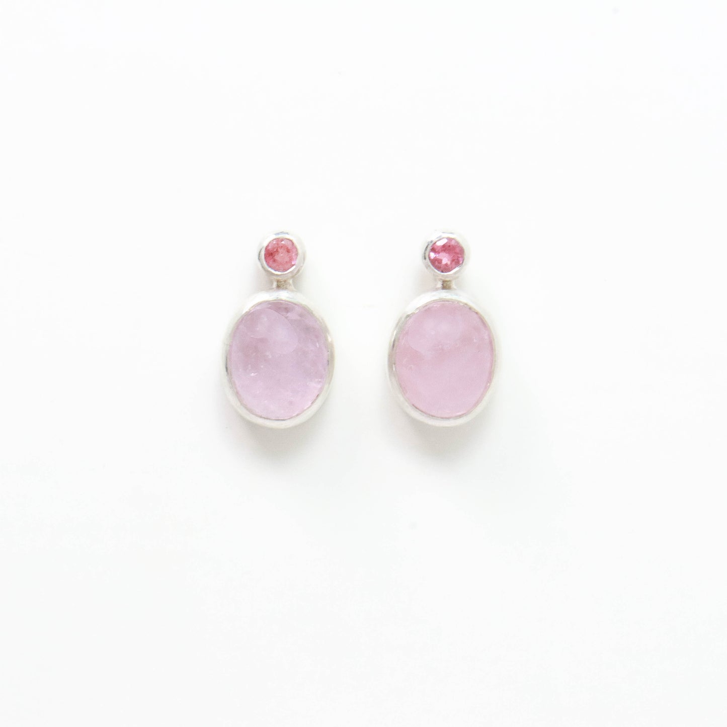 Morganite & Pink Tourmaline Earrings