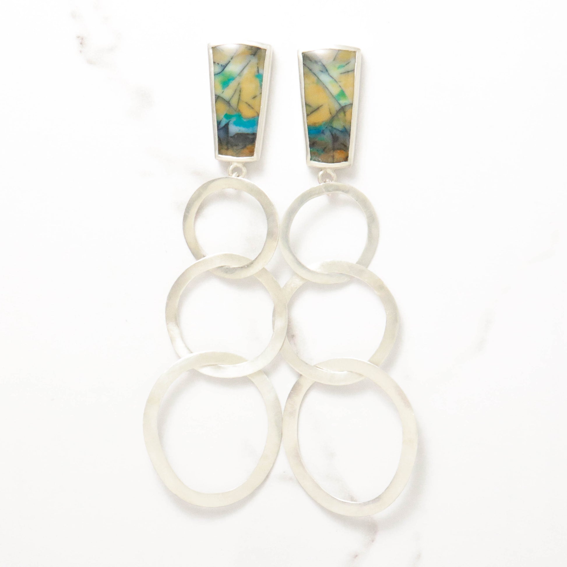 Valeria Antoinette Jewelry, Handmade done High end, Quality Handmade, Handmade Hoops, Long Dangle Hoops