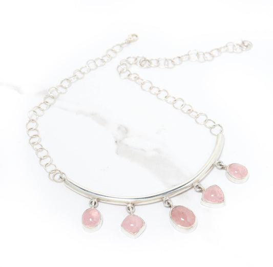 Pink Rose Morganite Necklace