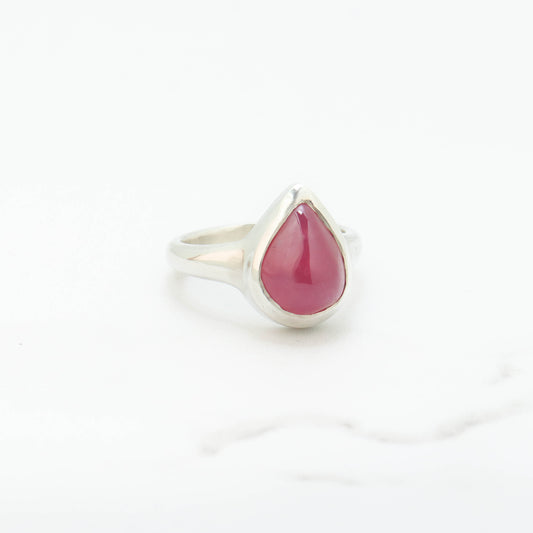 Ruby Pear Ring