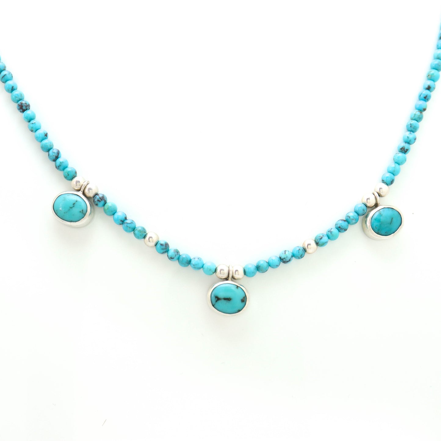 Turquoise and more Turquoise Pendant Necklace