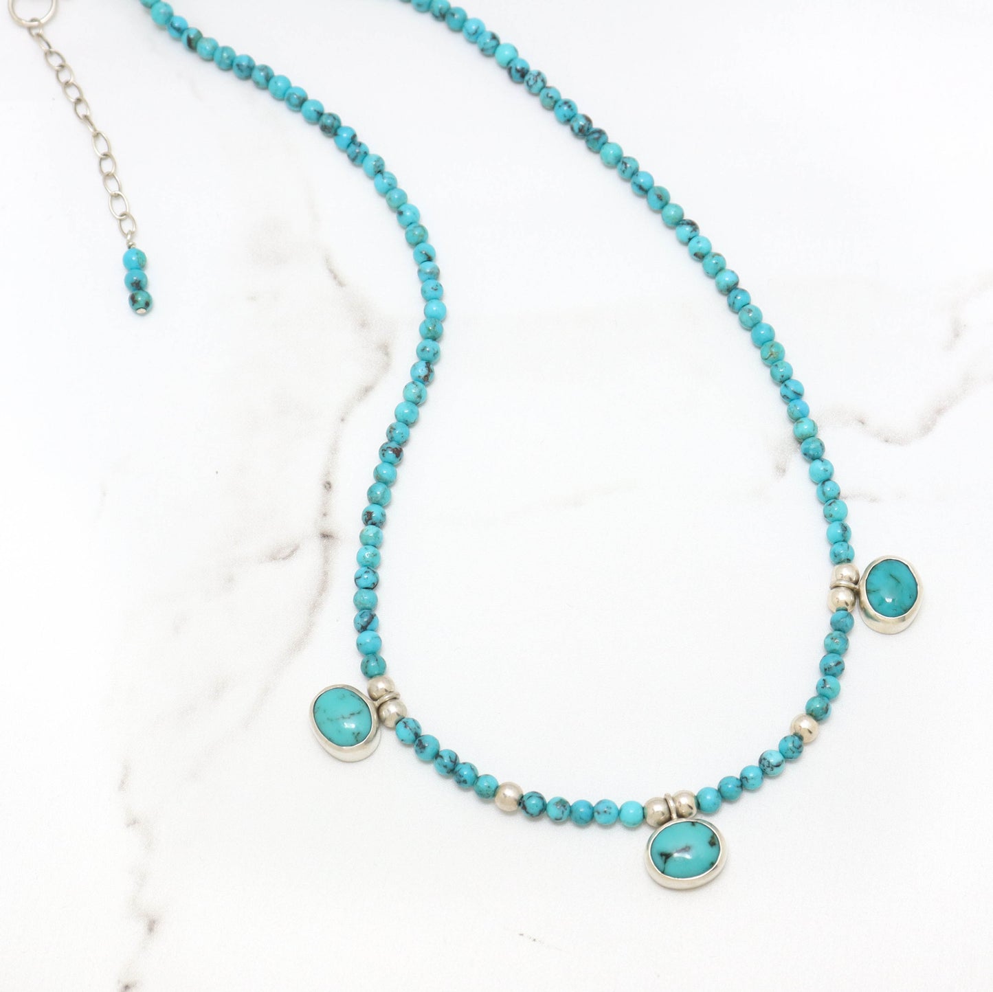 Turquoise and more Turquoise Pendant Necklace