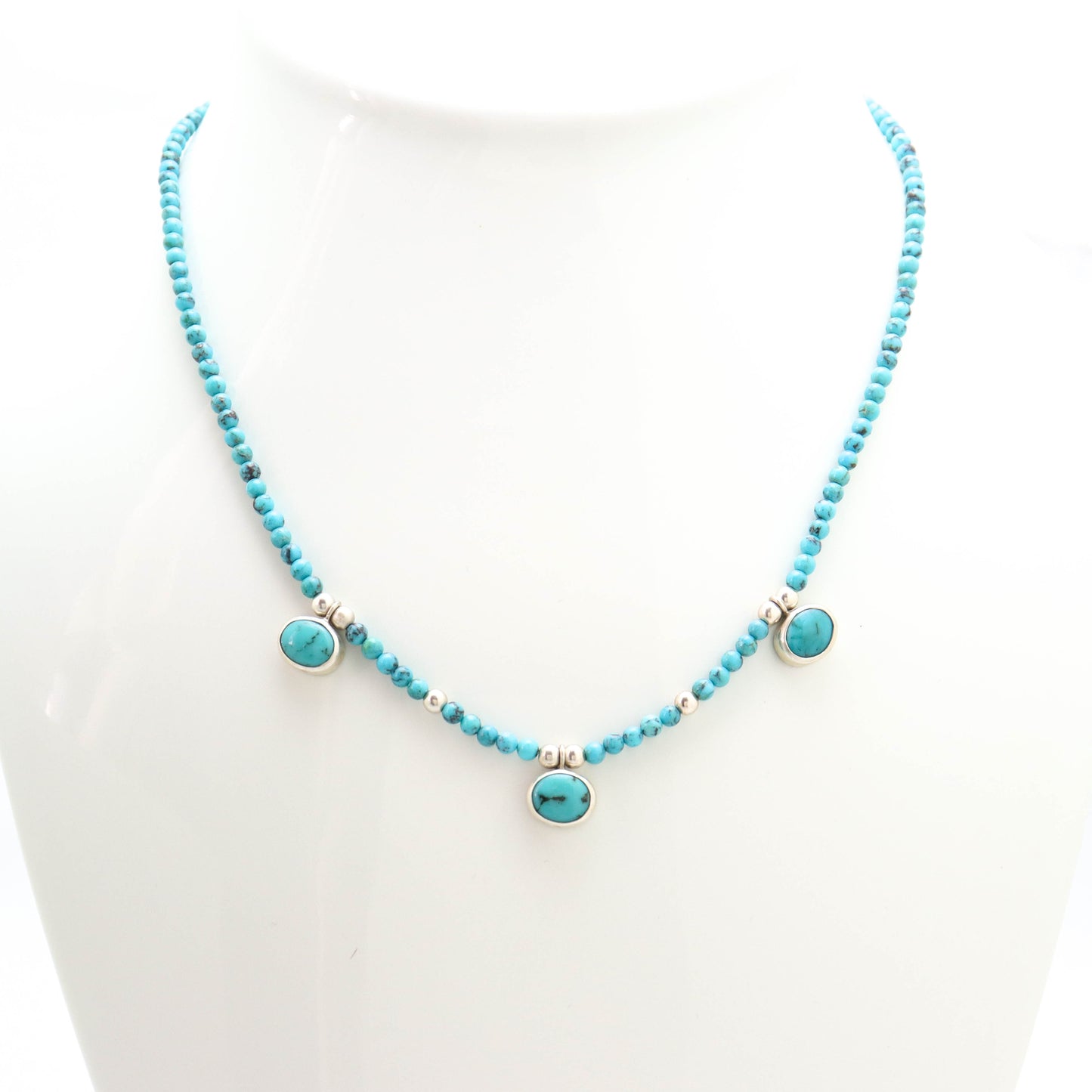 Turquoise and more Turquoise Pendant Necklace